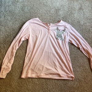 Justice Christmas Pajama Shirt (K)